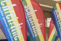Beachflag mit Logo